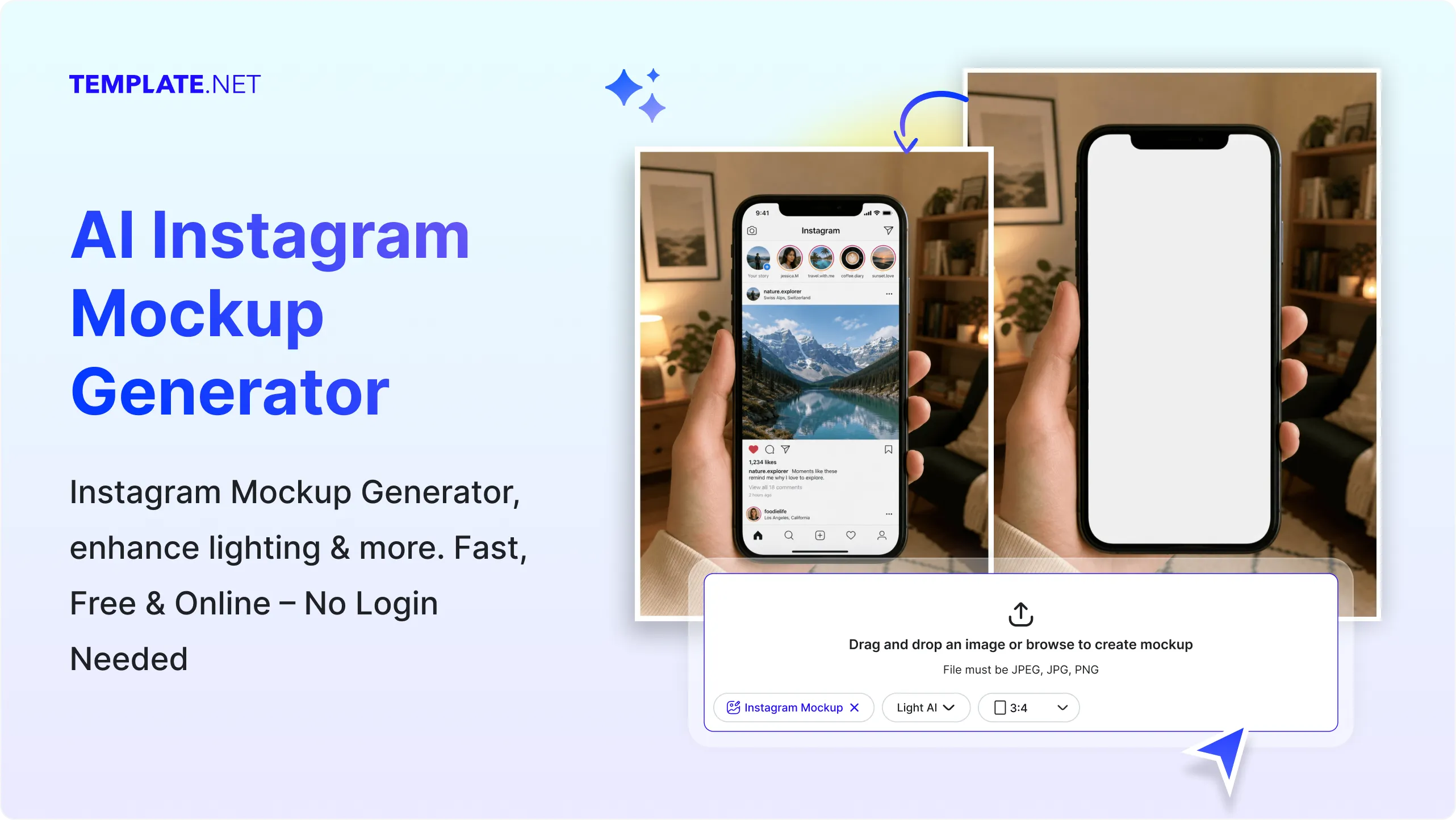 Free AI Instagram Mockup Generator, Online AI Instagram Mockup Maker